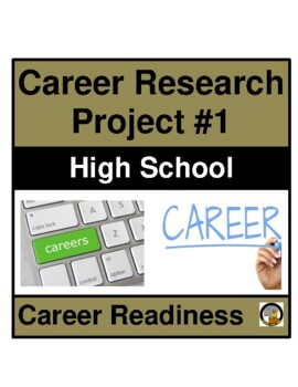 Preview of Career Research Project #1 For High School Students l Distance Learning