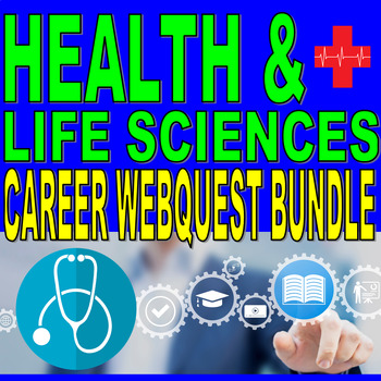 Preview of CAREER WEBQUEST BUNDLE - LIFE SCIENCES & HEALTH (distance learning)