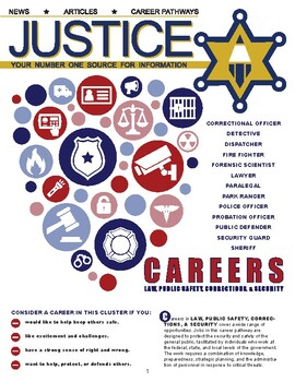 Preview of CAREERS IN PUBLIC SAFETY - Criminal Justice Periodical with Accommodations