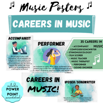 Careers In Music Classroom Display Posters Teaching, 45% OFF