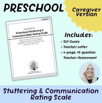 Preview of CAREGIVER - Preschool Stuttering & Communication Rating Scale