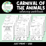 CARNIVAL OF THE ANIMALS- coloring workbook