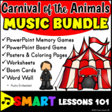 CARNIVAL of the ANIMALS BUNDLE Games Posters Boom Cards Wo