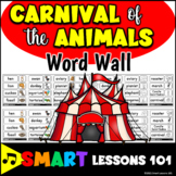 CARNIVAL of the ANIMALS WORD WALL and BULLETIN BOARD Music
