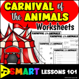CARNIVAL of the ANIMALS WORKSHEETS Music Worksheets Carniv
