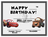 CARS Lightning McQueen & Mater Happy Birthday - Birthday C