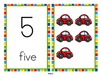 Preview of CARS Number Cards