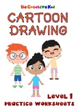 CARTOON DRAWING ACTIVITY. PRACTICE WORKSHEETS FOR ANY AGE