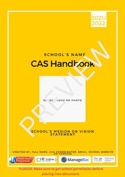 Preview of CAS Handbook Editable Canva Template