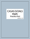 CASAS / CASA GOALS Math Practice Test - Adult Basic Skills