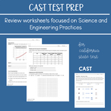 CAST Test Prep Worksheets ~ NGSS Review for California Sci