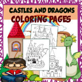 CASTLES AND DRAGONS COLORING PAGES