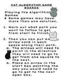 CAT Algorithm Game - Unplugged Coding Mazes