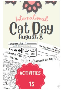 Preview of INTERNATIONAL CAT DAY ACTIVITY PACKET!!!!