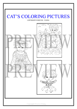 Preview of CAT'S COLORING PICTURES