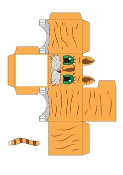 CAT-themed Cut out Game/Paper Craft by Dancing Donut | TPT