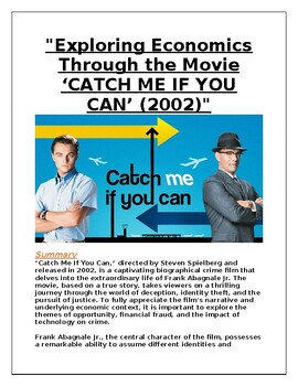 Preview of CATCH ME IF YOU CAN (2002) -- Economics Through Film [Financial Trust]