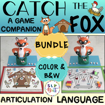 Preview of CATCH THE FOX - GAME COMPANION, BUNDLE (Articulation & Language) Speech Therapy