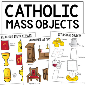Preview of CATHOLIC MASS for Kids | Coloring Pages and Bulletin Board Posters Activity