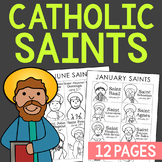 CATHOLIC SAINTS Coloring Pages | Feast Day Bulletin Board 