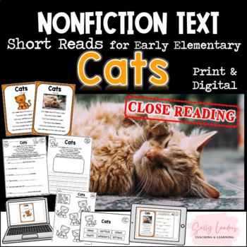 Preview of CATS Nonfiction CLOSE READING Print & Digital Pack