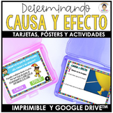 Cause and Effect in Spanish | Causa y efecto | Printable &