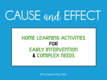 Preview of CAUSE & EFFECT Home Learning for Early Language