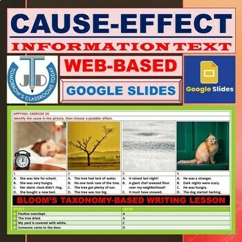 Preview of CAUSE-EFFECT - INFORMATION TEXT - GOOGLE SLIDES 