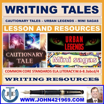 Preview of CAUTIONARY TALES URBAN LEGENDS MINI SAGAS LESSON AND RESOURCES