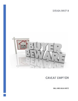Preview of CAVEAT EMPTOR - A DESIGN BRIEF
