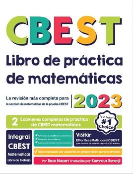 Preview of CBEST Libro de práctica de matemáticas 2023
