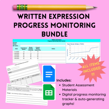 Preview of CBM Written Expression Progress Monitoring Bundle