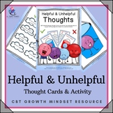 CBT Growth Mindset Thought Card Helpful/Unhelpful/Positive