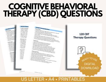Preview of Cognitive Behavioral Therapy (CBT) Questions for Educators: Nurturing Resilient