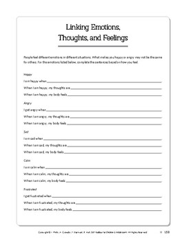 Free Worksheets from CBT Toolbox for Children and ...