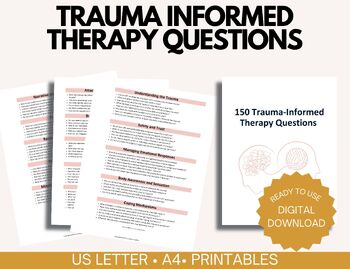 Preview of Trauma-Informed Therapy Questions: Fostering Healing and Resilience in Education