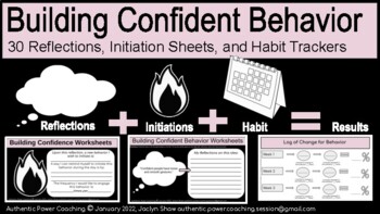 Preview of CBT Worksheets - Building Confident Behavior