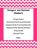 CC 6th Grade Math Unit BUNDLE: Integers and Rational Numbers