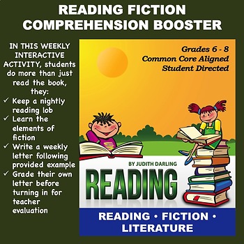 Preview of Reading FICTION Comprehension Booster for Grades 6 - 8