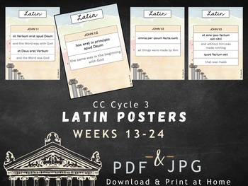Preview of CC Cycle 3 Latin Posters Weeks 13-24