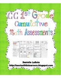 CC First Grade Cumulative Math Assessments
