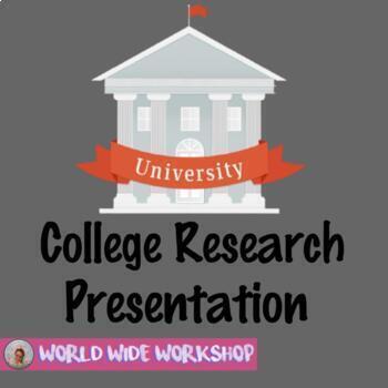Preview of CCMR College Research Presentation Speech Project (with Rubric and Examples!)