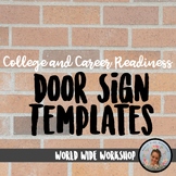CCMR College and Career Readiness Door Signs Template for 