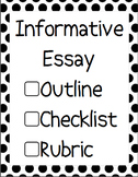 CCSS Aligned Informative Essay Outline and Guide