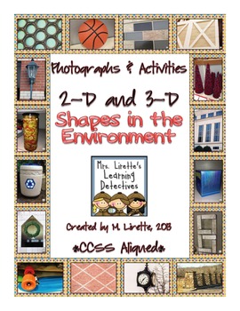 Preview of CCSS 2D & 3D Shapes in the Environment {Photographs & Activities}