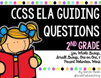 Preview of CCSS 2nd Grade ELA Guiding Question Cards