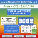 CCSS 3.MD.C.5/6 Concepts of Area - Self-Pacing Slides | 3r