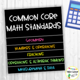 CCSS 3rd Grade Math Standards Flipbook