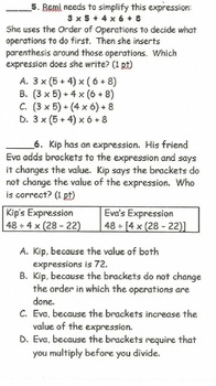 Ccss 5 Oa A 1 5 Oa Expressions And Order Of Operations By Mageek