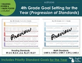 CCSS 5th Grade Progressive Standards Goal Setting for the 